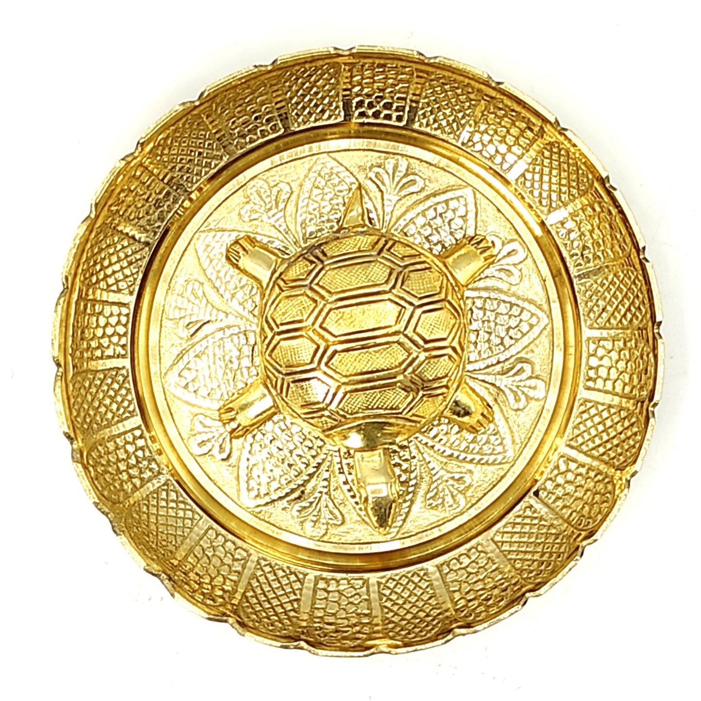 Brass Tortoise with Plate, product view 12