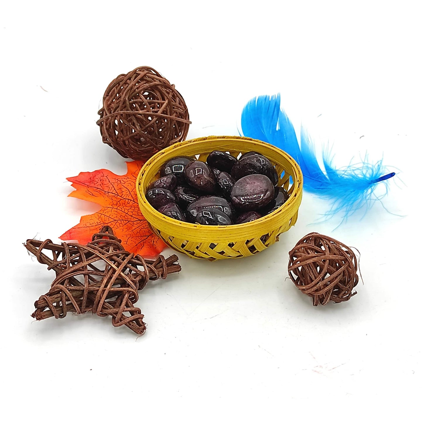 Premium Garnet Tumbled Stone Pebbles Reiki Healing Crystal Aura Chakra Vastu Fengshui