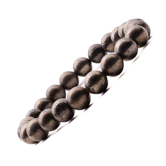pyrite bracelet round 8mm