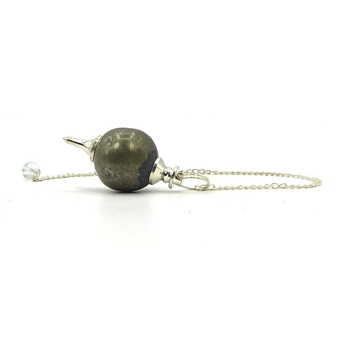 pyrite stone ball dowsing pendulum