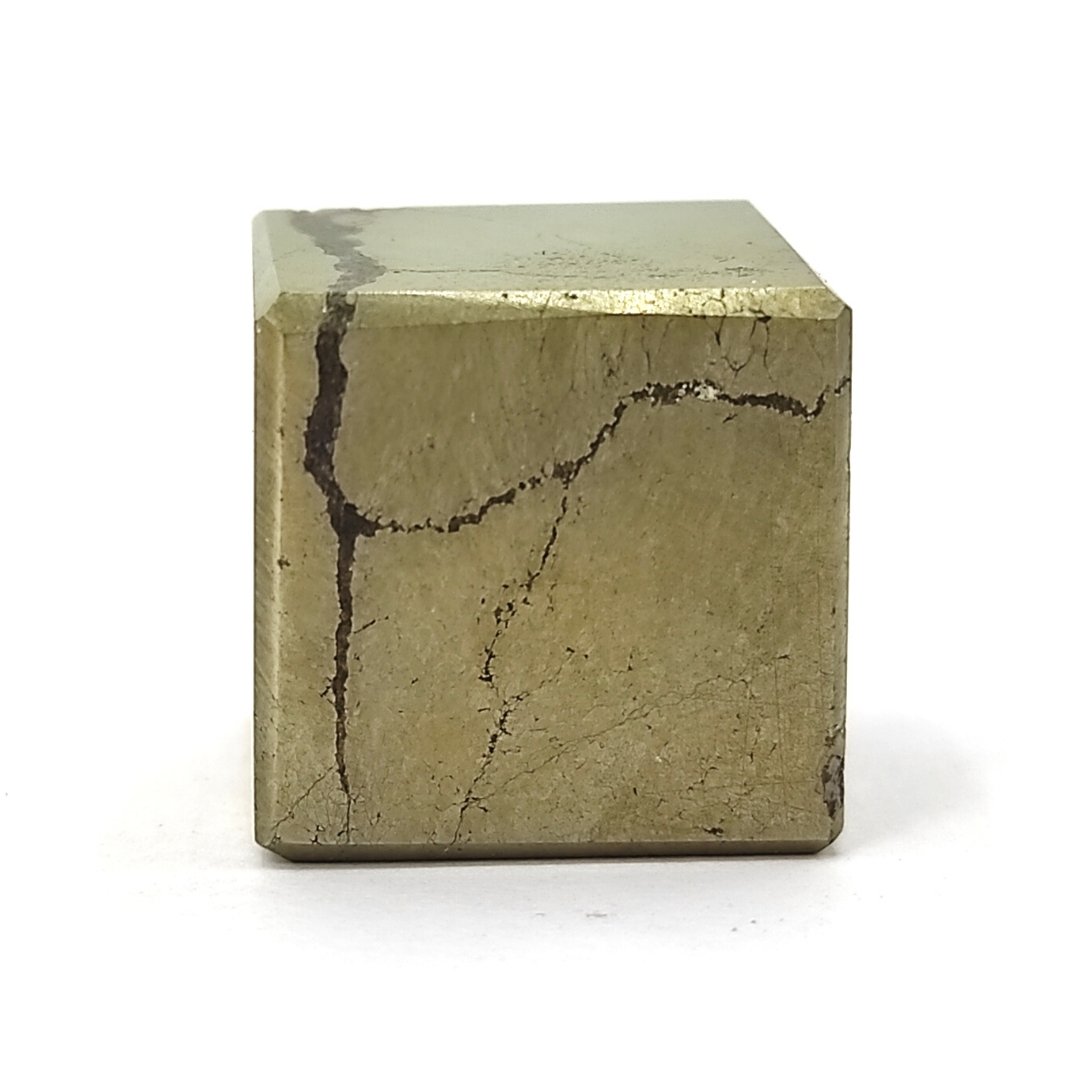 pyrite square cube pocket stone reiki healing crystal