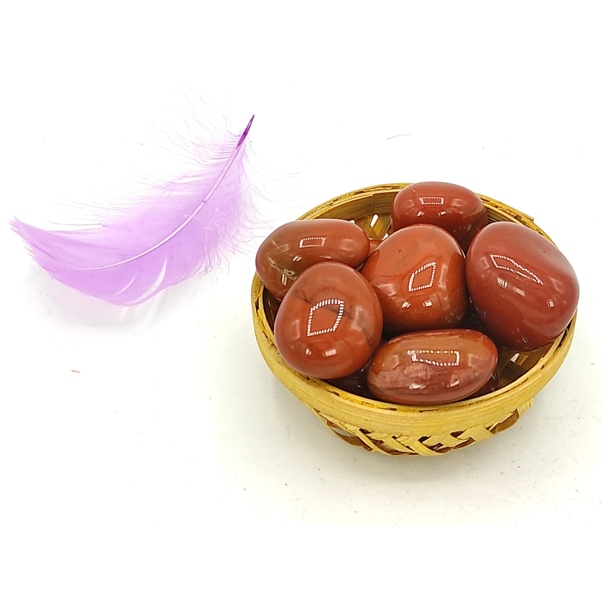 red jasper tumble stone pebble healing reiki crystal 200grams
