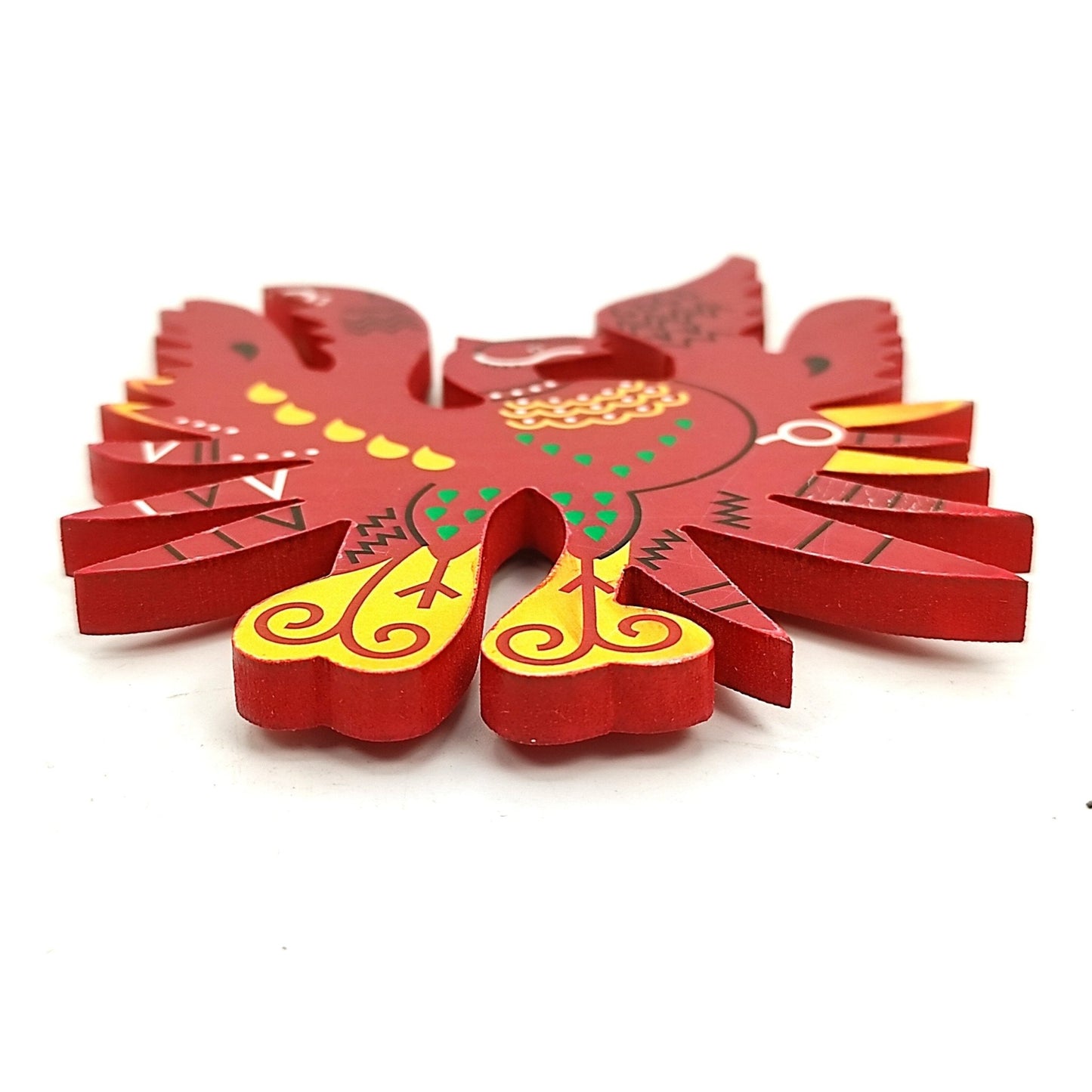 Feng Shui Red Phoenix Bird for Name, Fame, Reputation & Recognition on South Wall of Home/Office - plusvalueindia