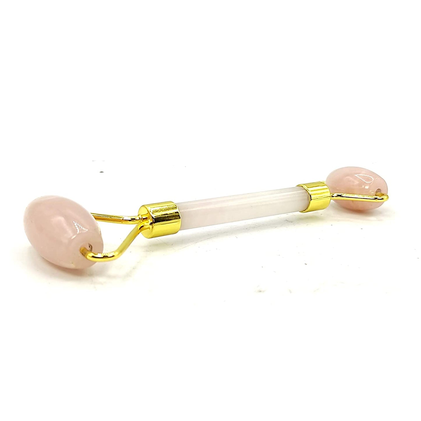 rose quartz stone face roller massager
