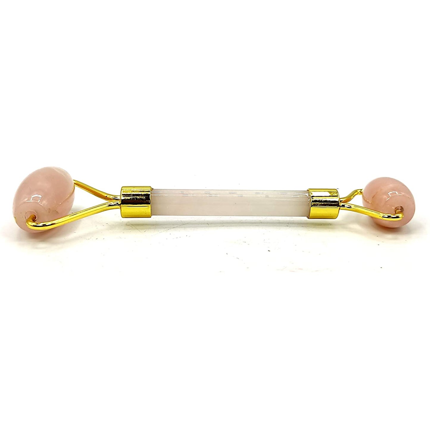 rose quartz stone face massager roller