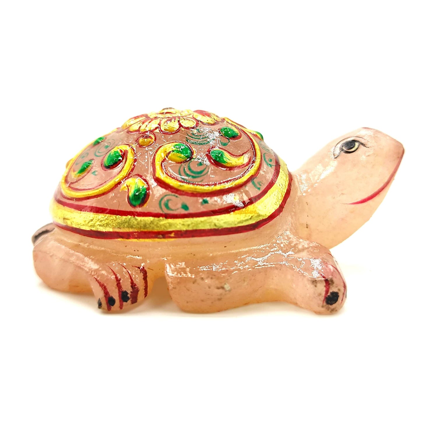 rose quartz natural stone crystal tortoise vastu product