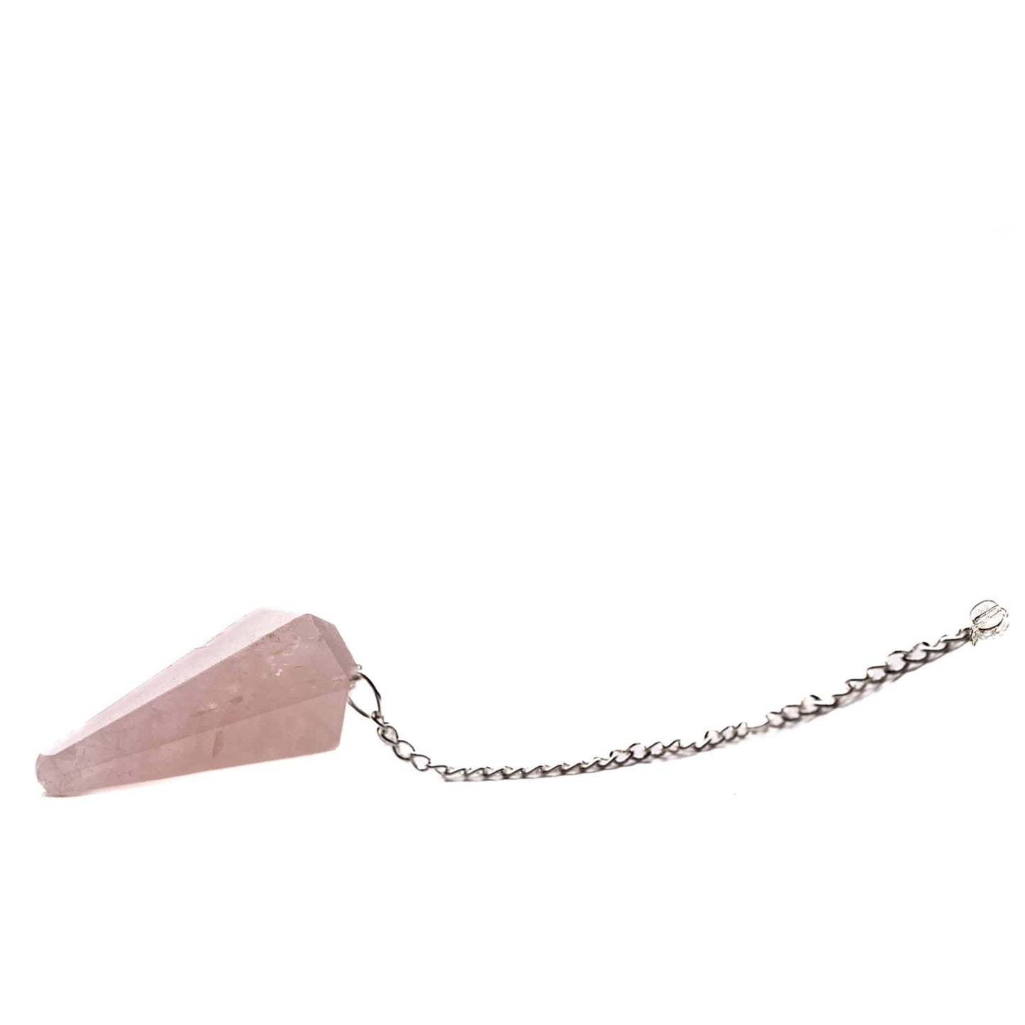 rose quartz v shape dowsing pendulum