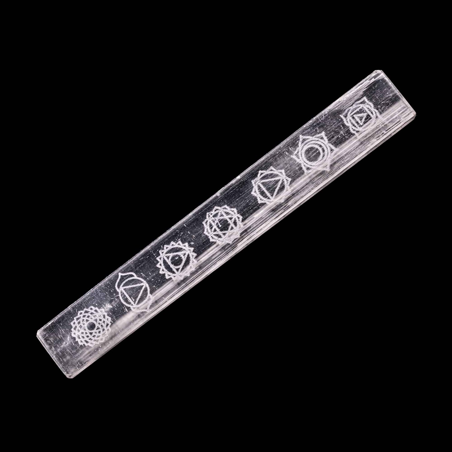 selenite seven chakra reiki symbol plate vastu healing