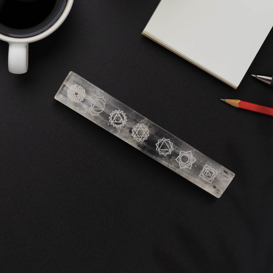 selenite seven chakra reiki symbol vastu feng shui product