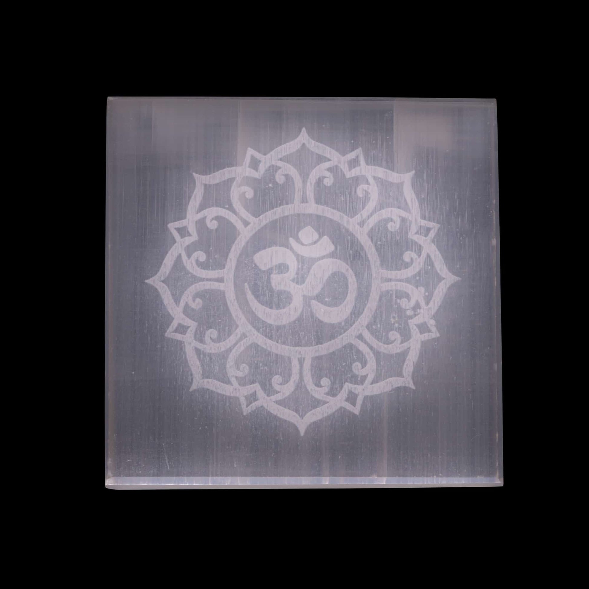 square-plate-om-symbol