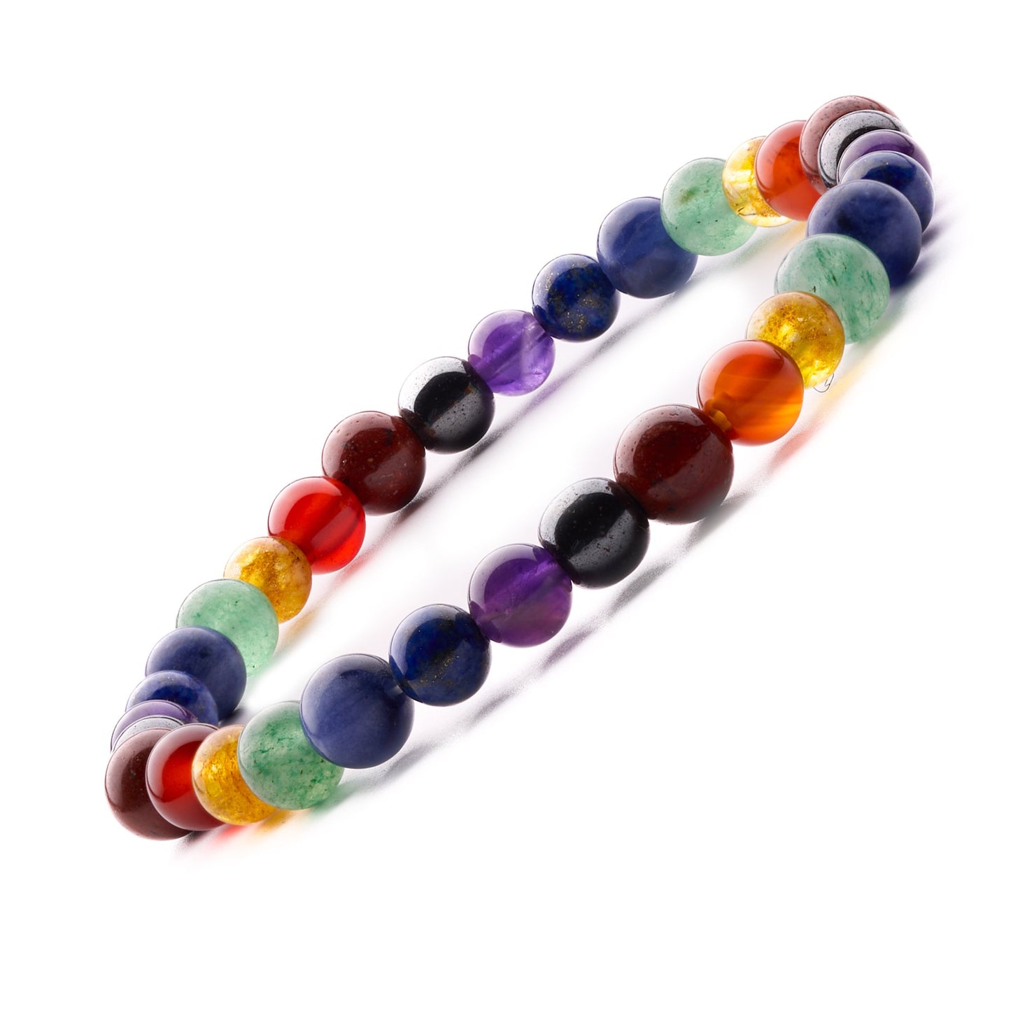 seven chakra bracelet 6mm