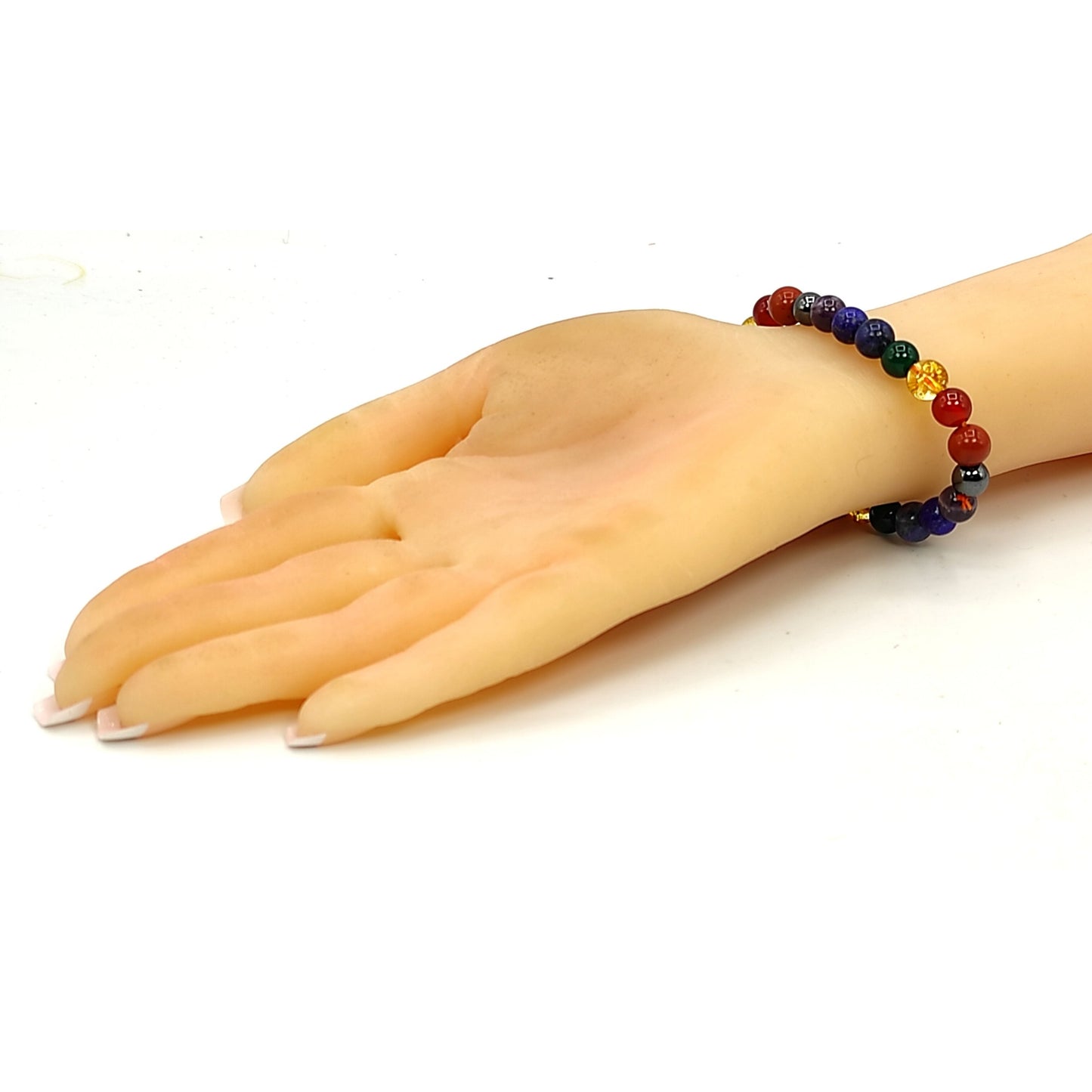 seven chakra crystal stone reiki healing 8mm