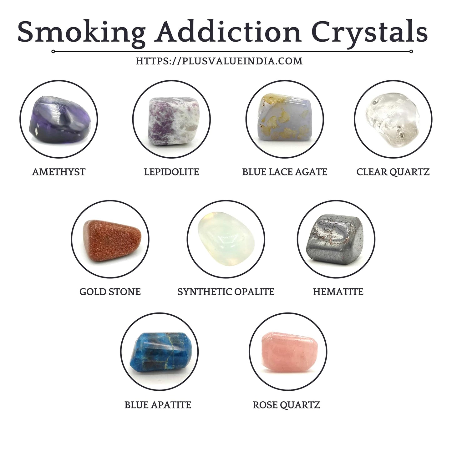 Smoking Addiction Set Crystal Bag