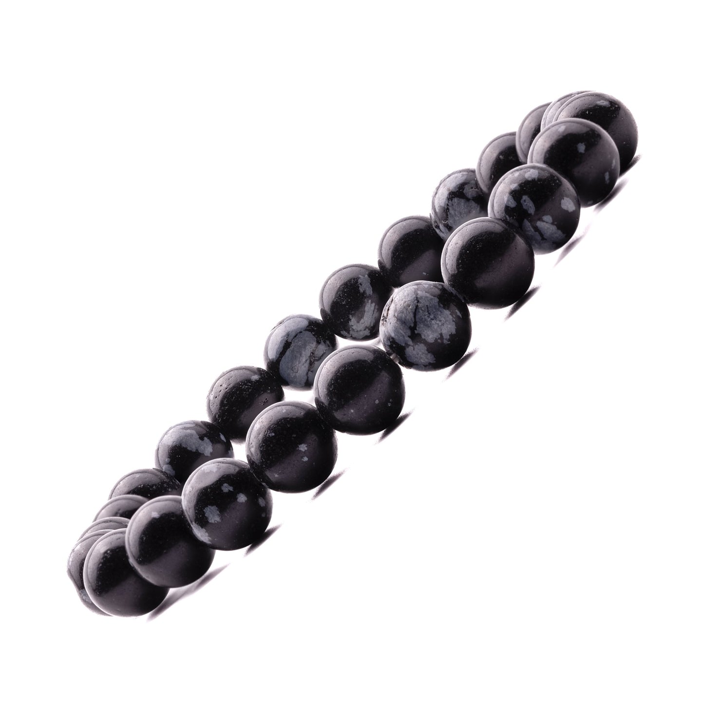 snowflake obsidian bracelet 8mm