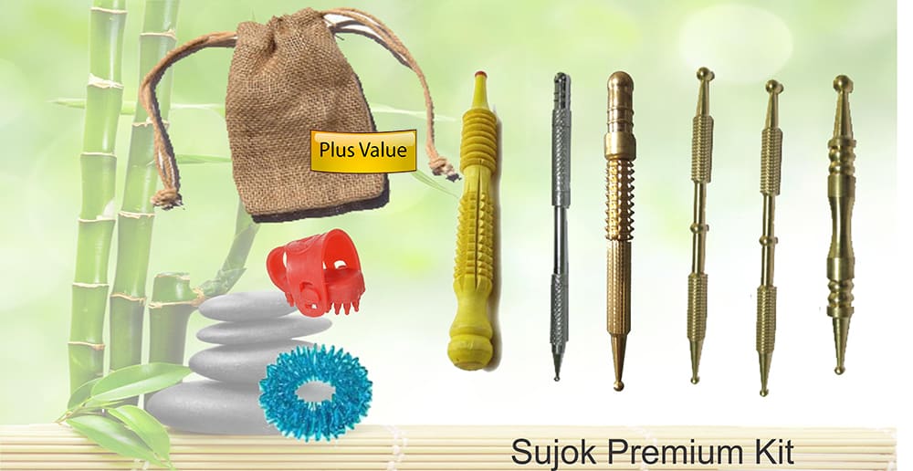 Su-jok Kit Tools Premium Sujok Therapy - Acupressure, Massage Product