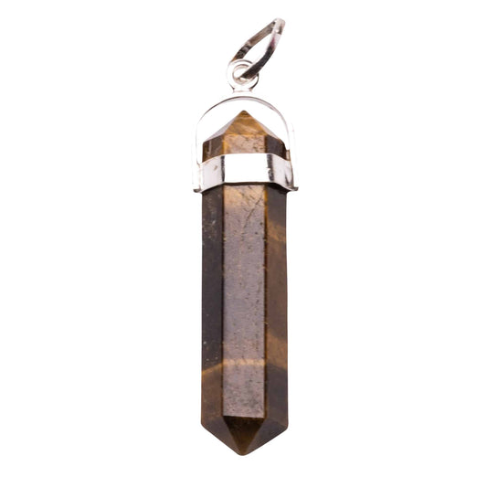 tiger eye pencil shape pendant