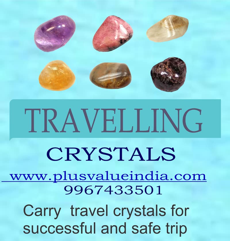 travelling crystal for safe, successful trip
