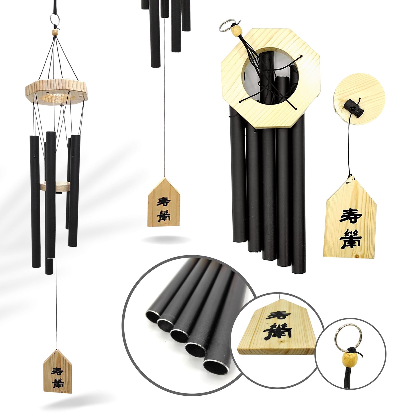 vastu fengshui windchime 401- 5 pipe