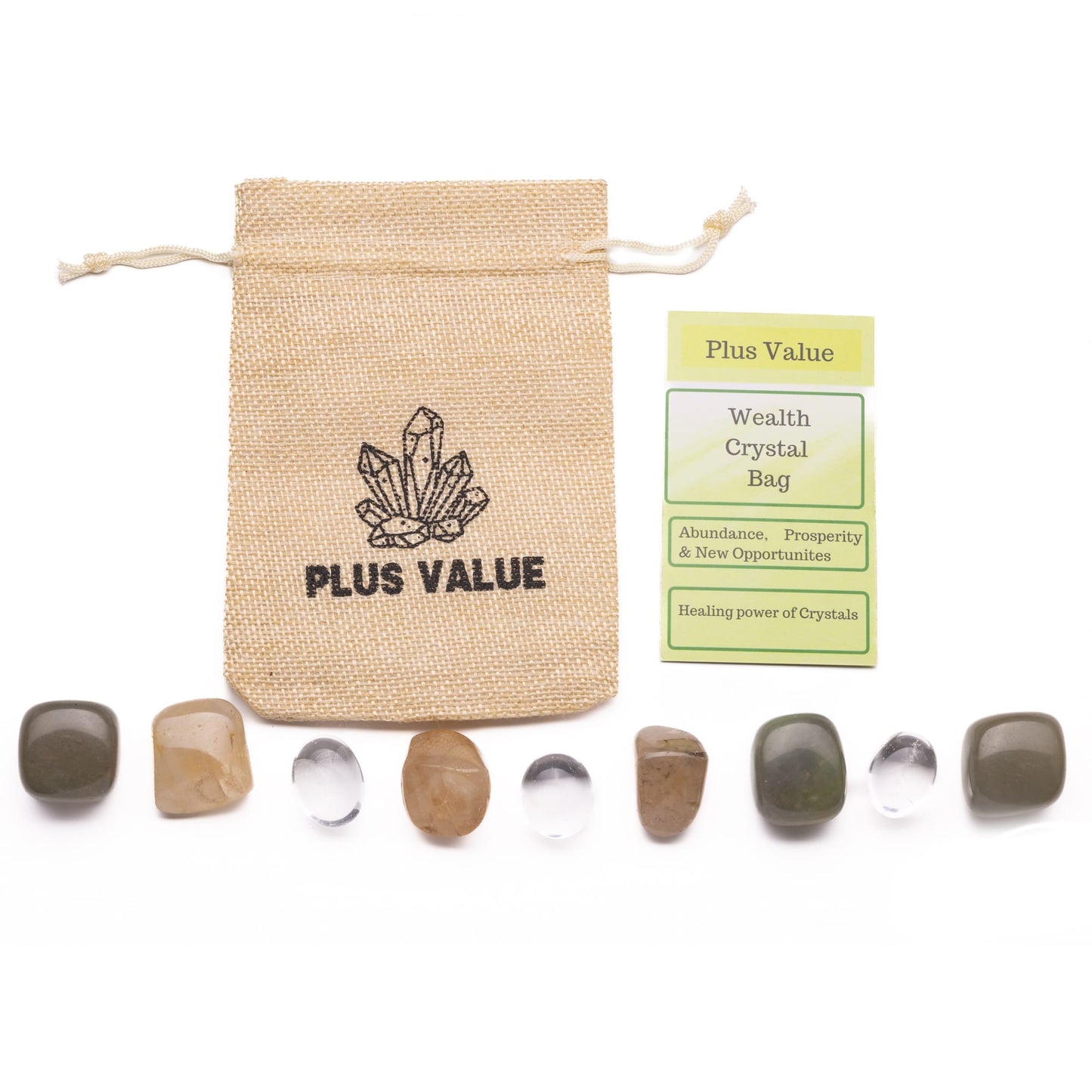 wealth crystal bag healing