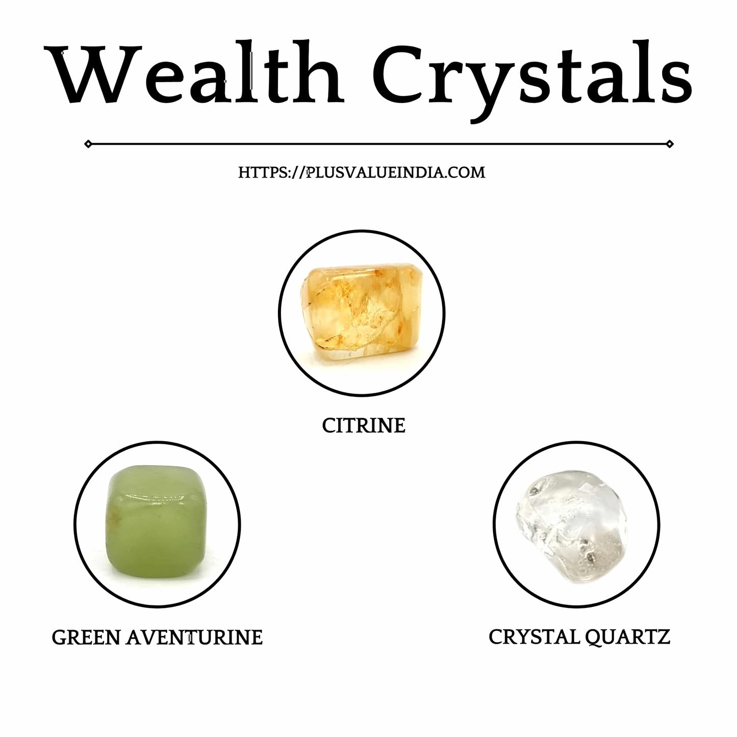 wealth crystal healing bag