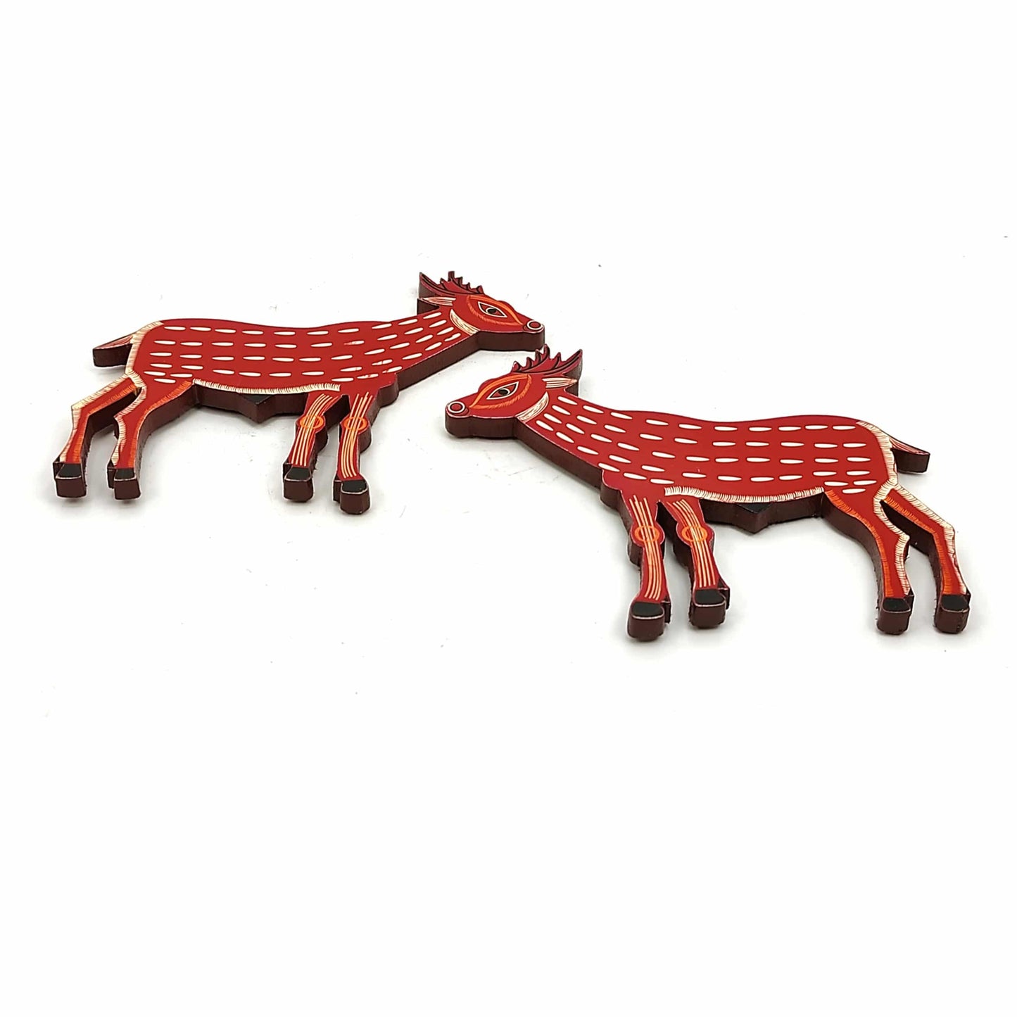 wooden deer pair feng shui remedy