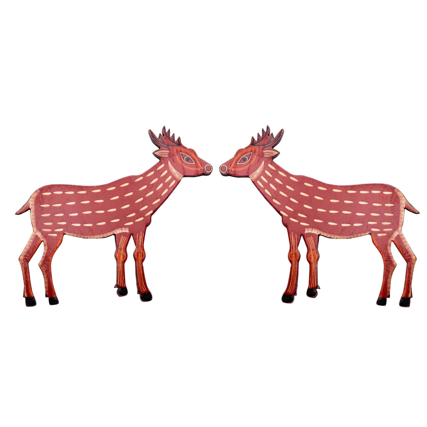 wooden deer pair feng shui vastu