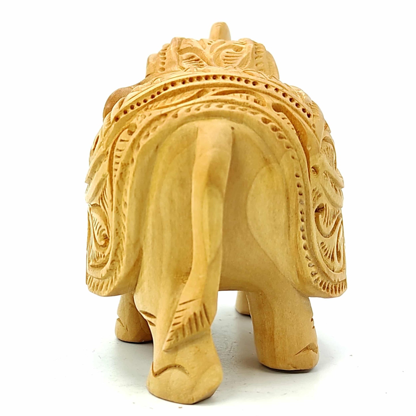 wooden elephant vastu feng shui statue idol