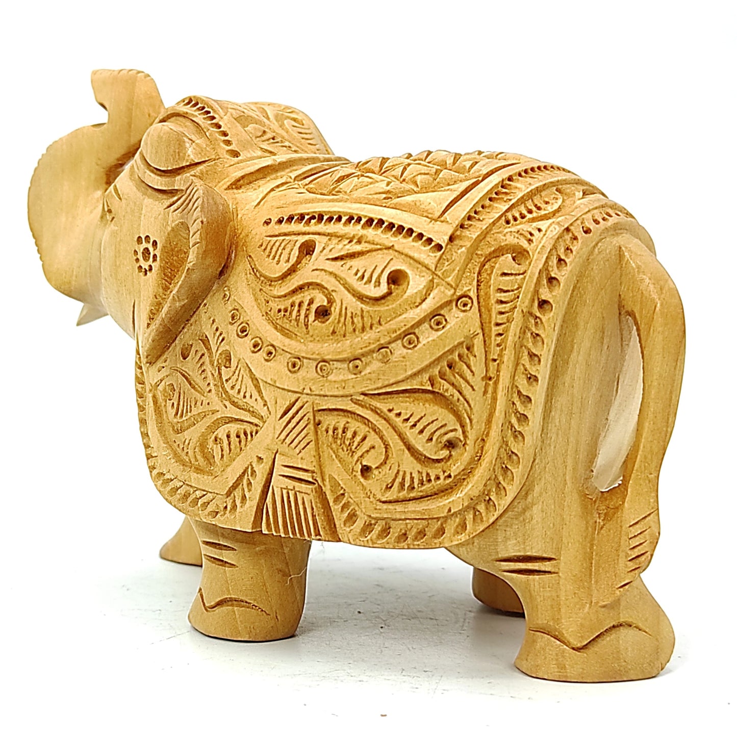 wooden elephant vastu feng shui statue idol product