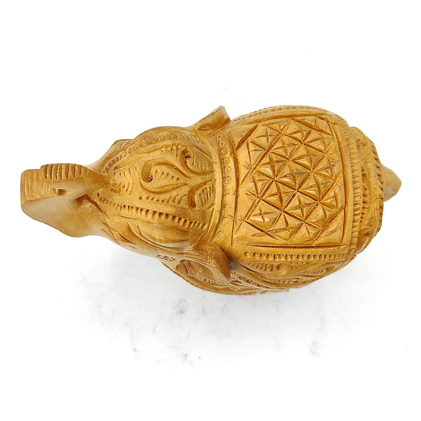 wooden elephant vastu feng shui statue idol product remedy