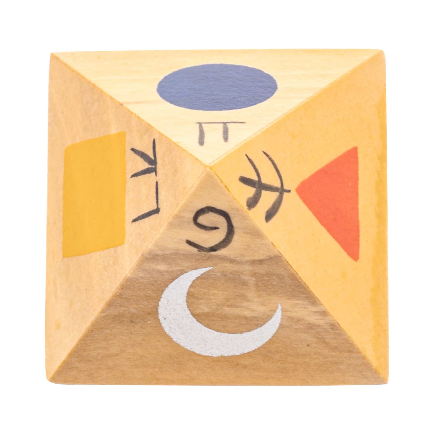 wooden pyramid symbol