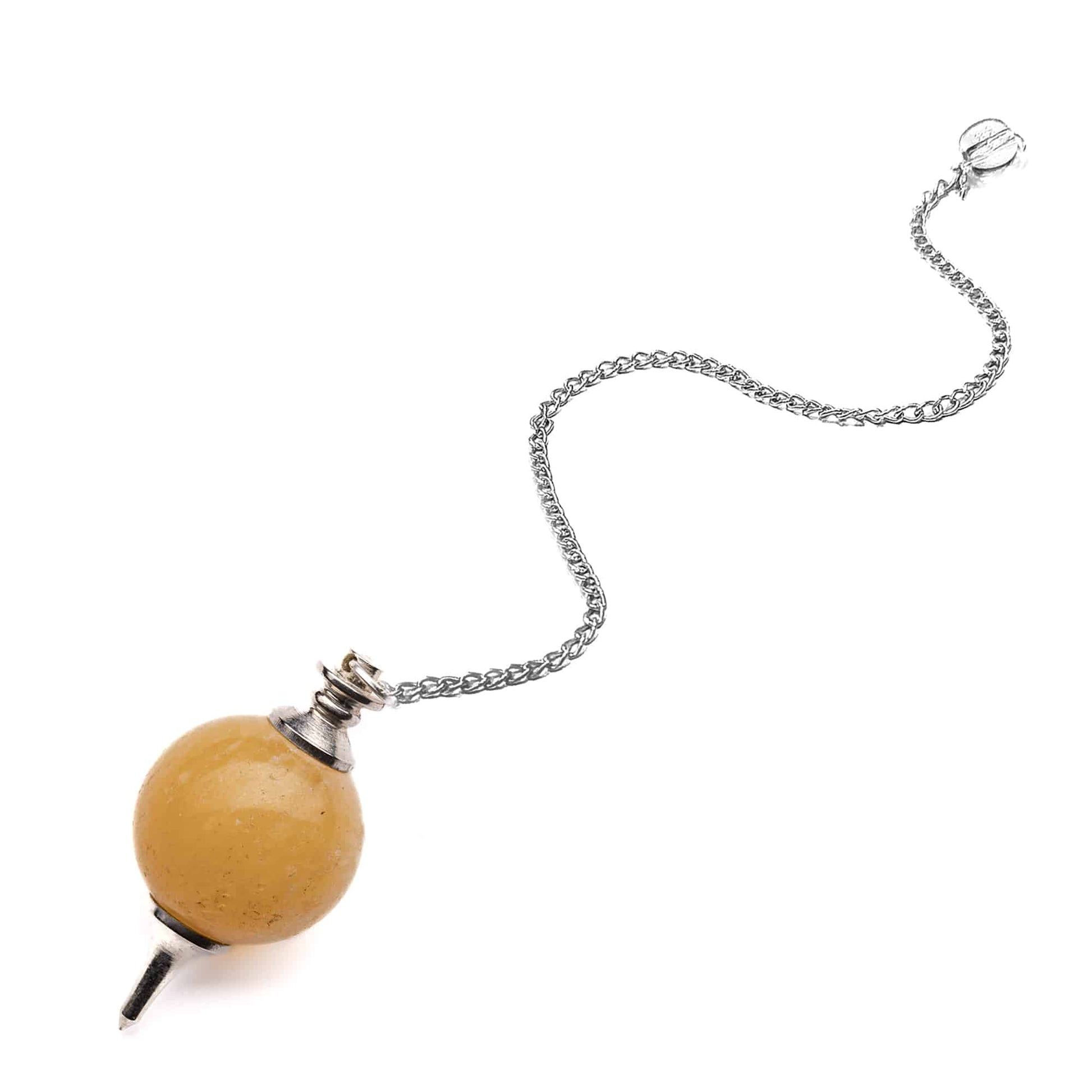 yellow aventurine ball dowsing pendulum reiki