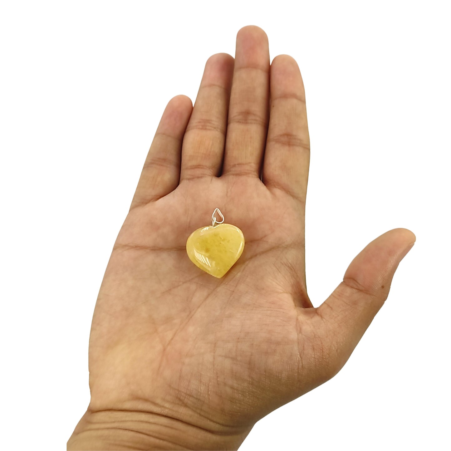 yellow aventurine heart pendant reiki healing