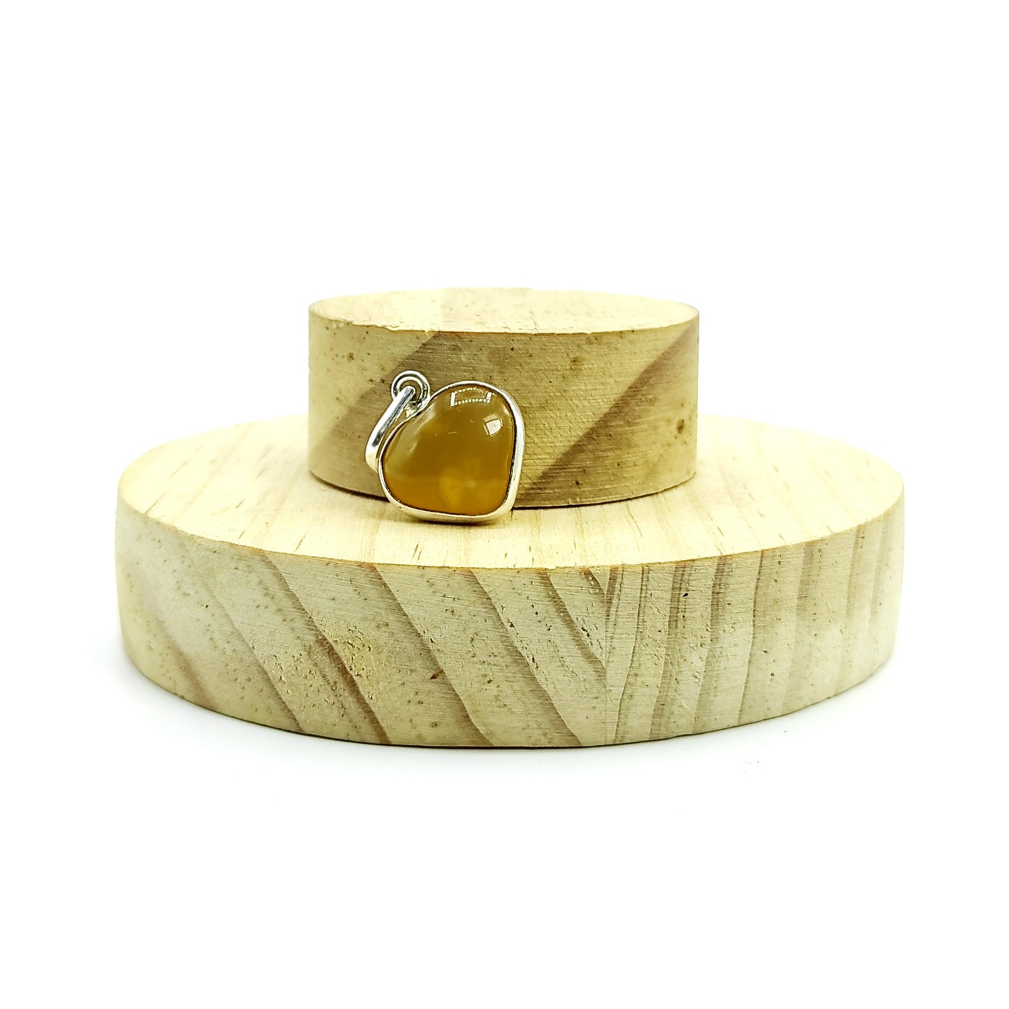 yellow aventurine heart shape pendant crystal healing reiki