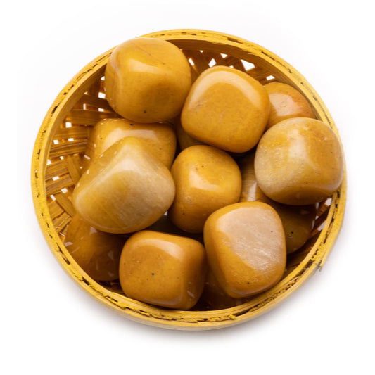 yellow aventurine tumble pebbles stone 200gm basket