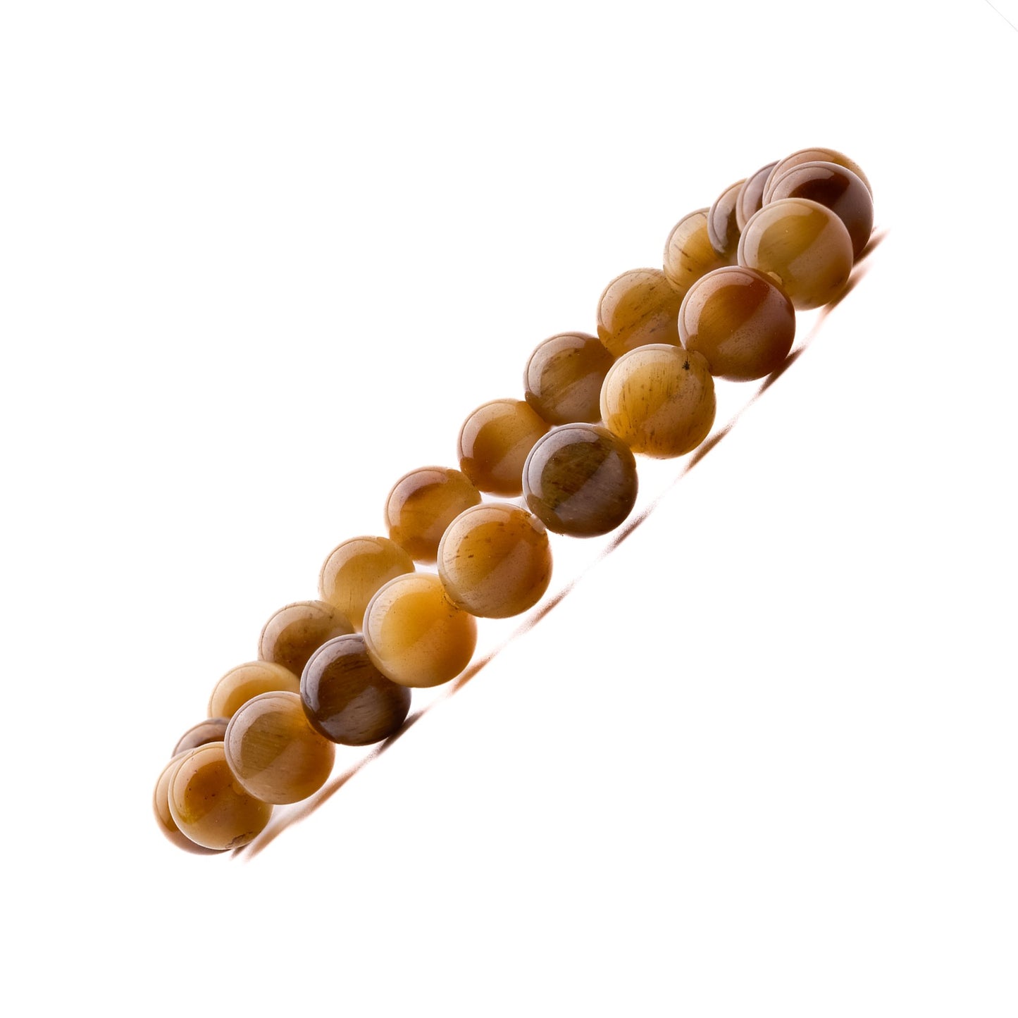 yellow cat eye bracelet 8mm