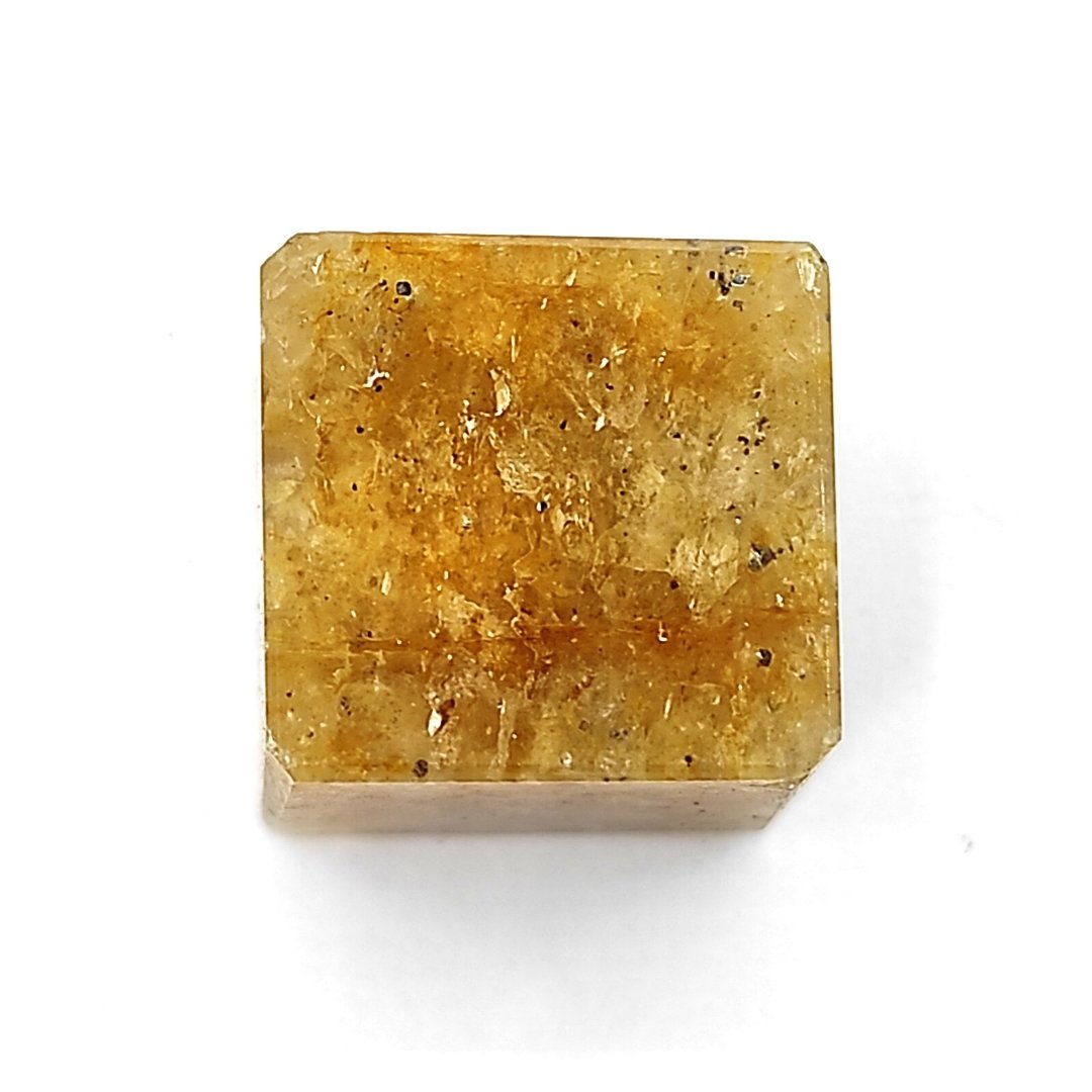 yellow citrine square pocket crystal stone healing reiki
