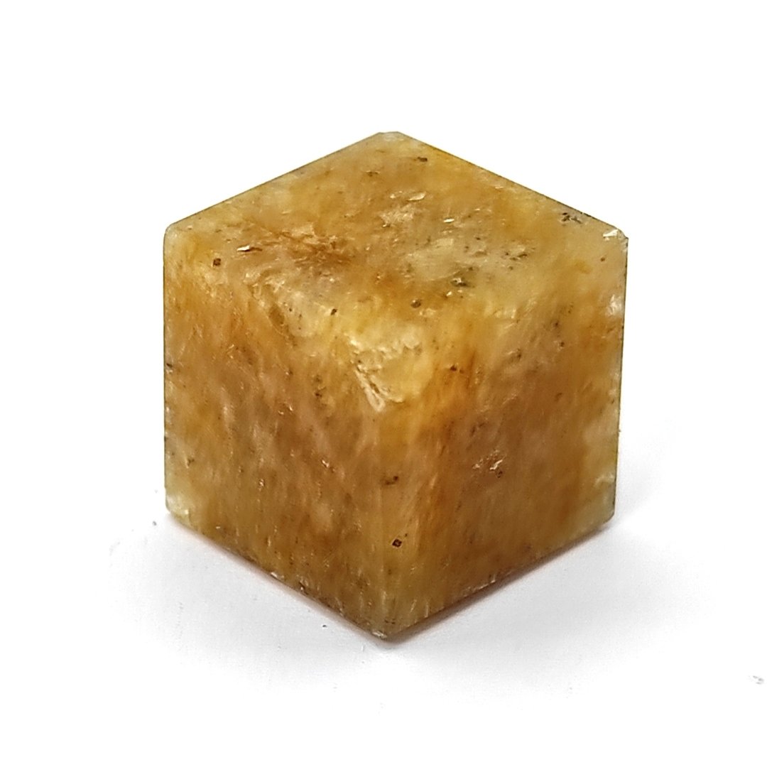 yellow citrine square pocket crystal stone reiki healing