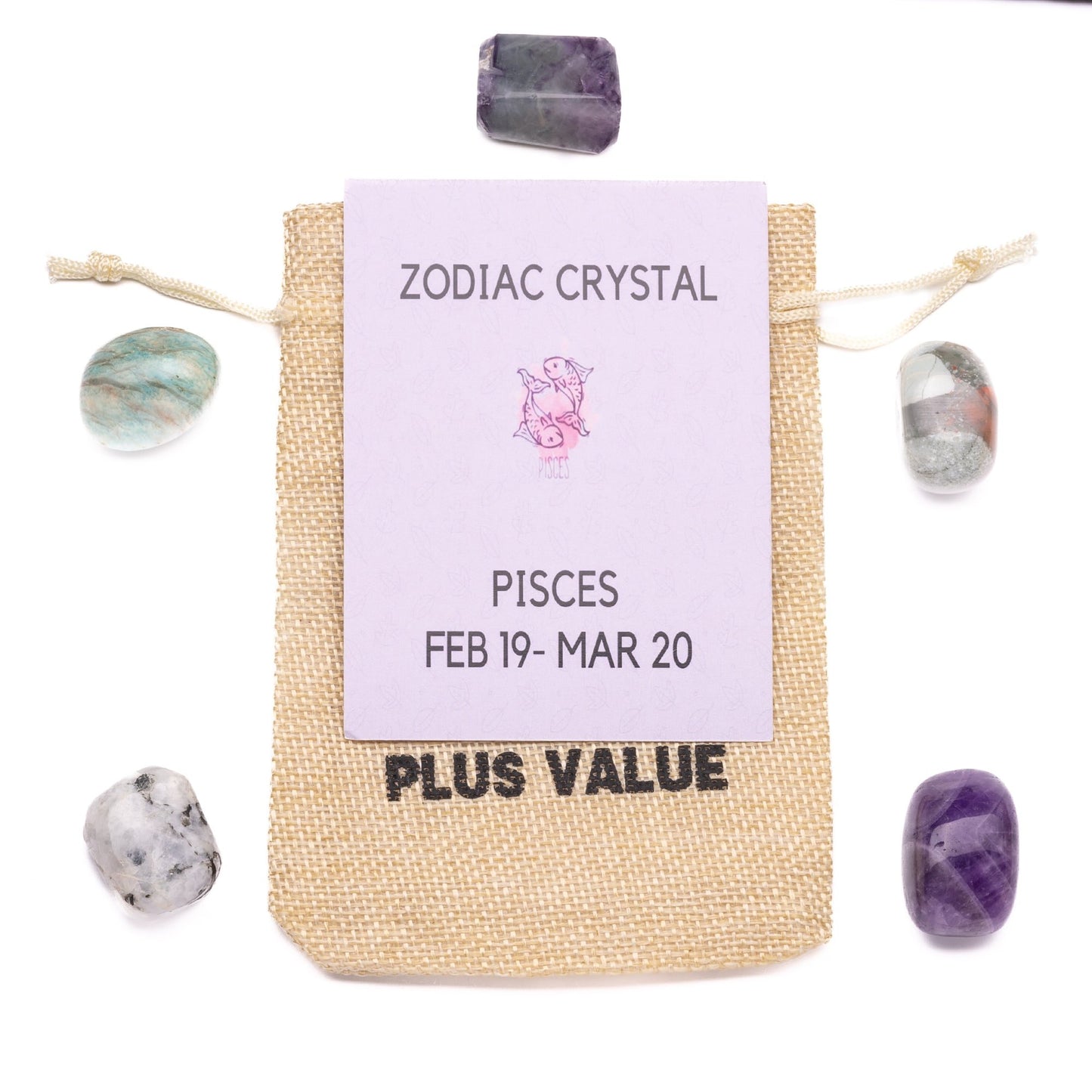 zodiac crystal bag for pisces sign