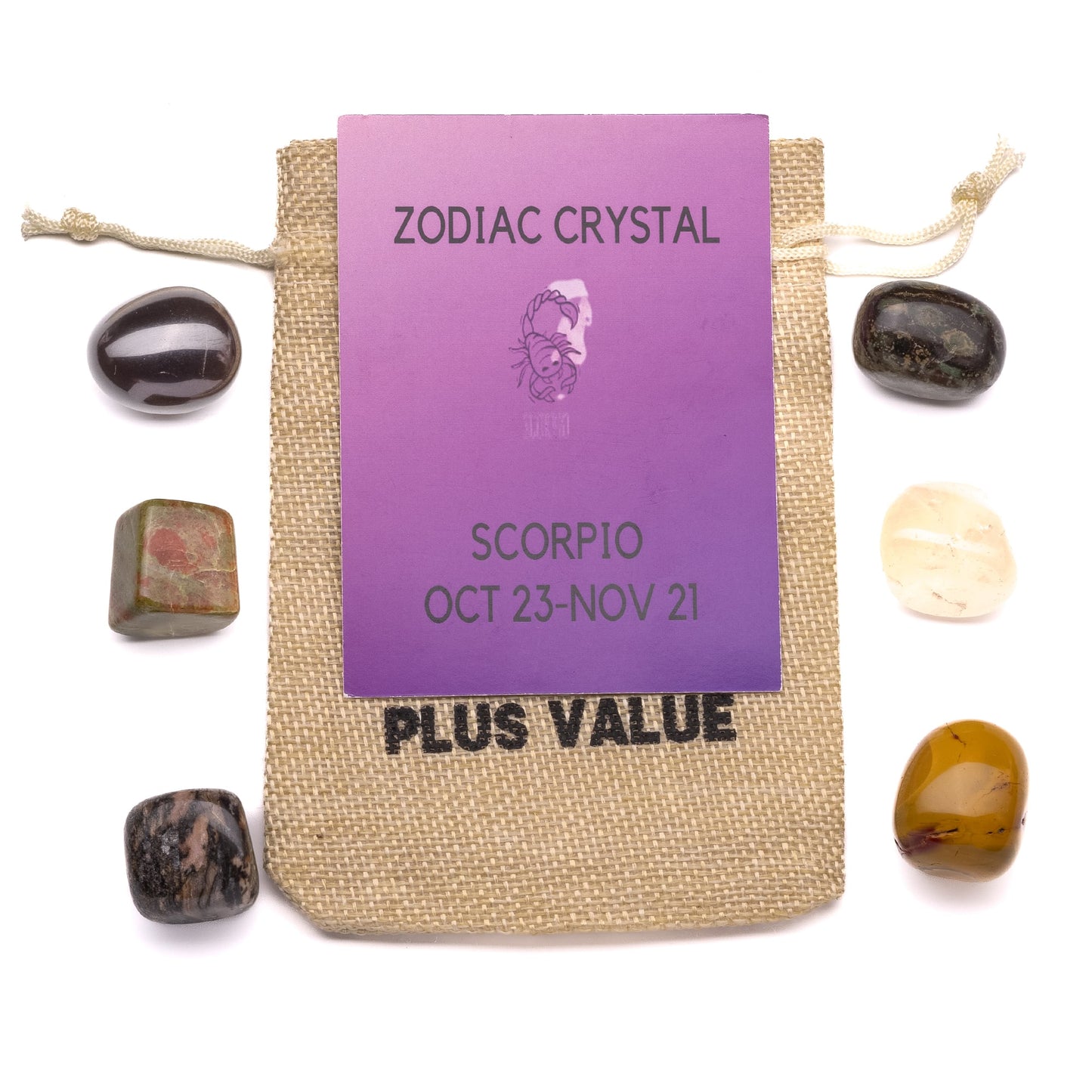 zodiac crystal bag for scorpio sign