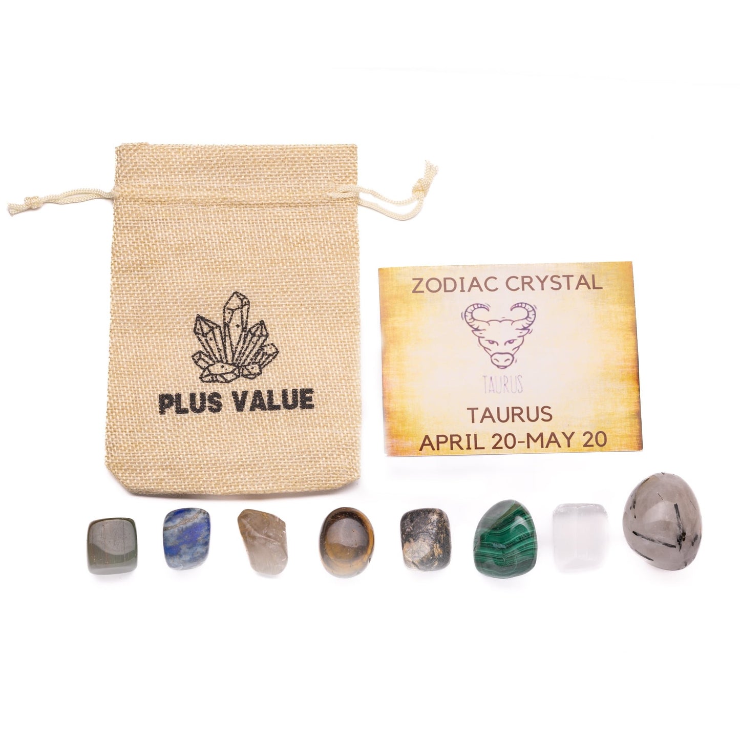 zodiac crystal bag for taurus sing healing