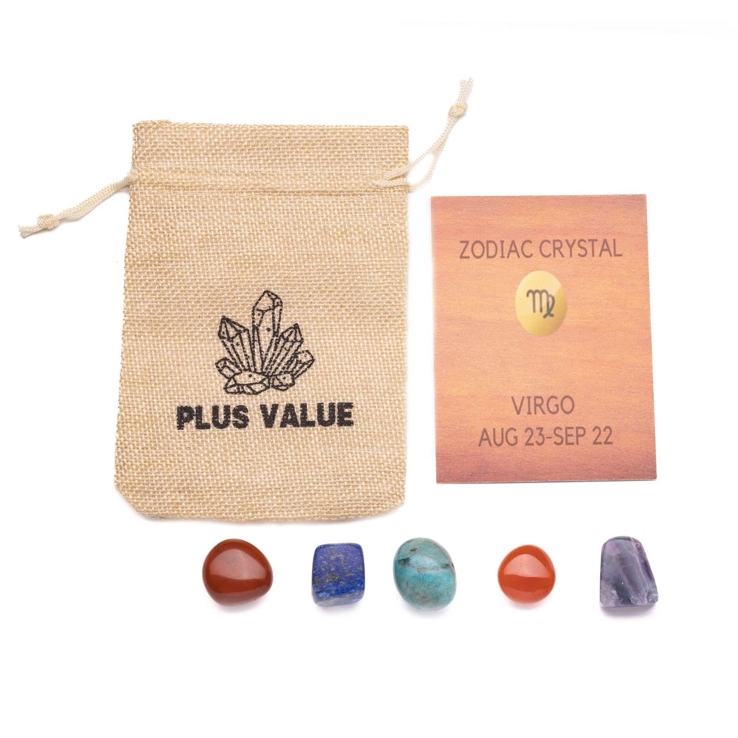 zodiac crystal bag for virgo sing healing