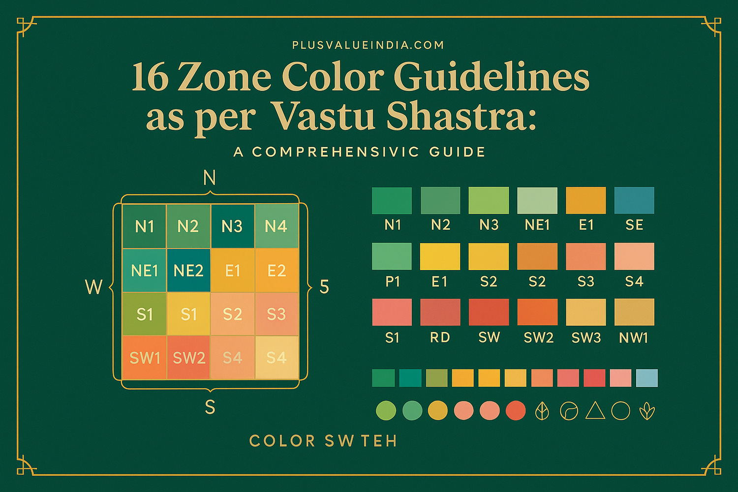 16 Zone Color Guidelines as per Vastu Shastra: A Comprehensive Guide