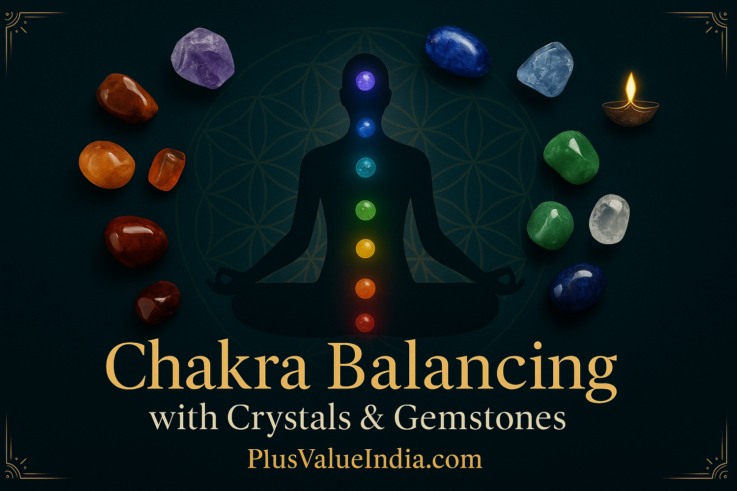 Chakra Balancing with Crystals and Gemstones | PlusValueIndia