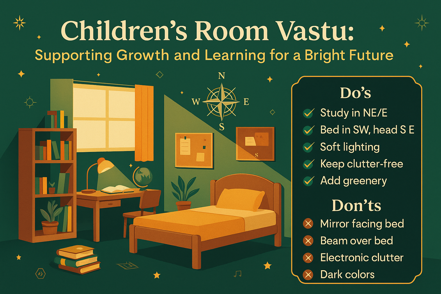 Children's Room Vastu: Supporting Growth and Learning for a Bright Future