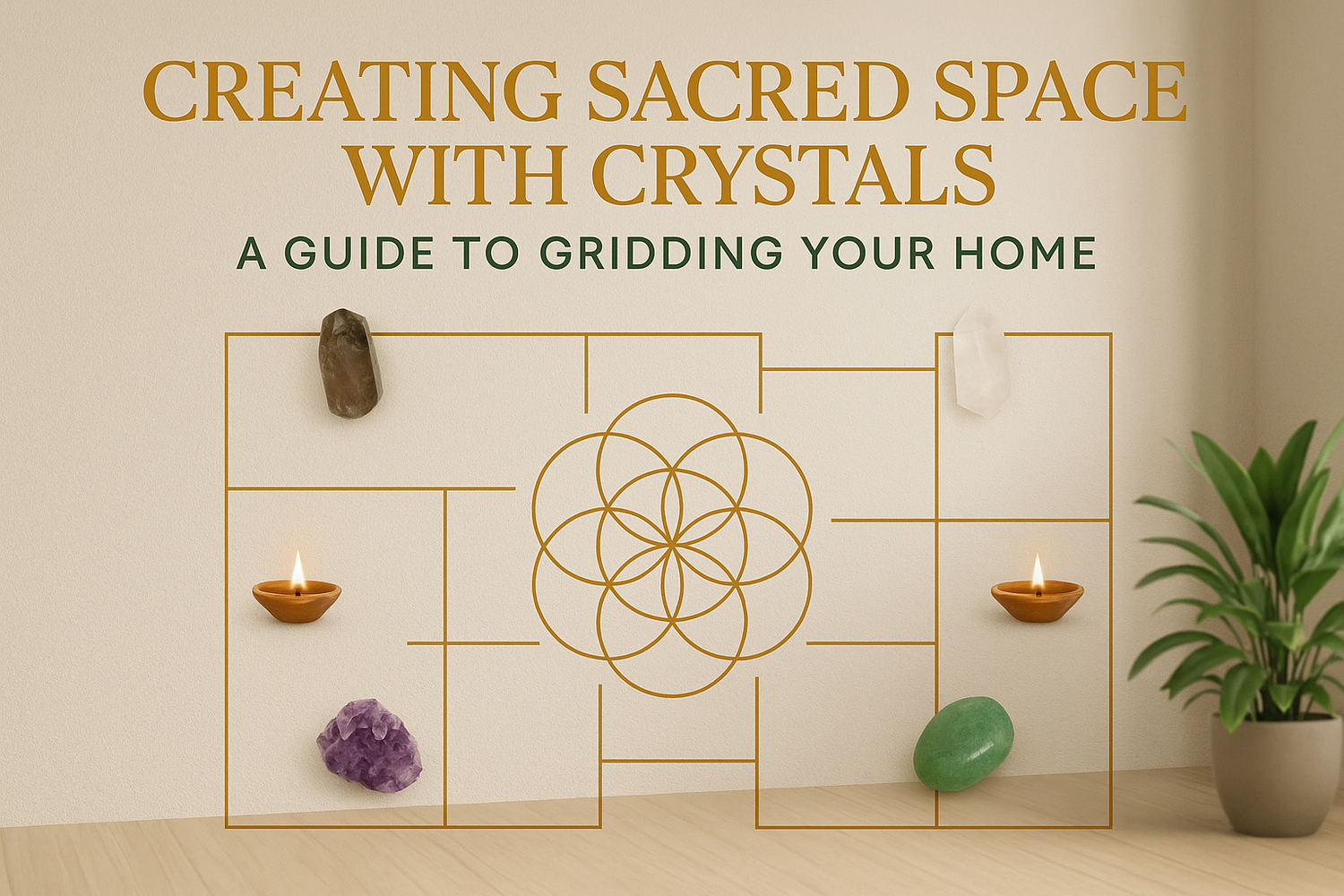 Creating Sacred Space with Crystals: A Guide to Gridding Your Home