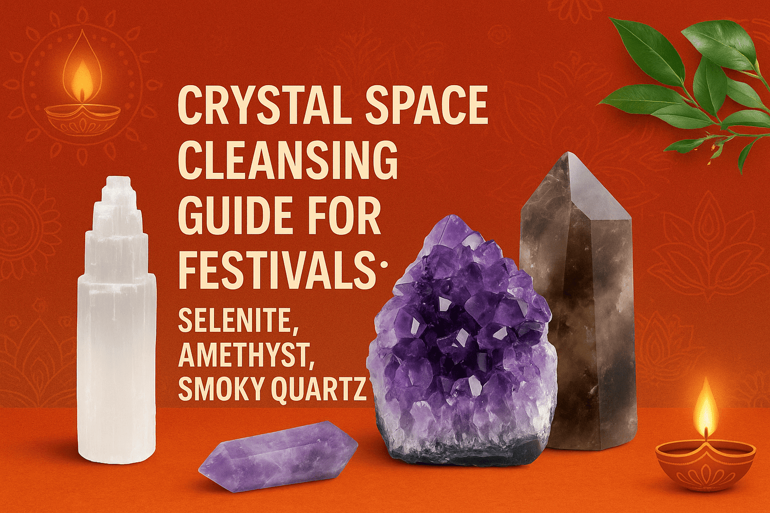 The Holy Trinity of Space Cleansing: Using Selenite, Amethyst, and Smoky Quartz Before Every Festival - plusvalueindia