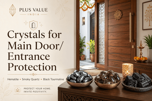 Protection stones and Vastu remedies, the items used against negativity shown together