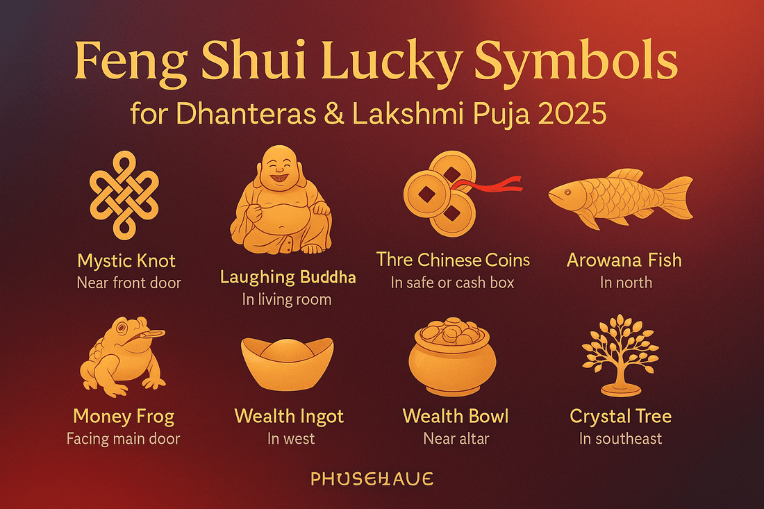 Supercharge Your Blessings: Powerful Feng Shui Lucky Symbols for Dhanteras & Lakshmi Puja - plusvalueindia