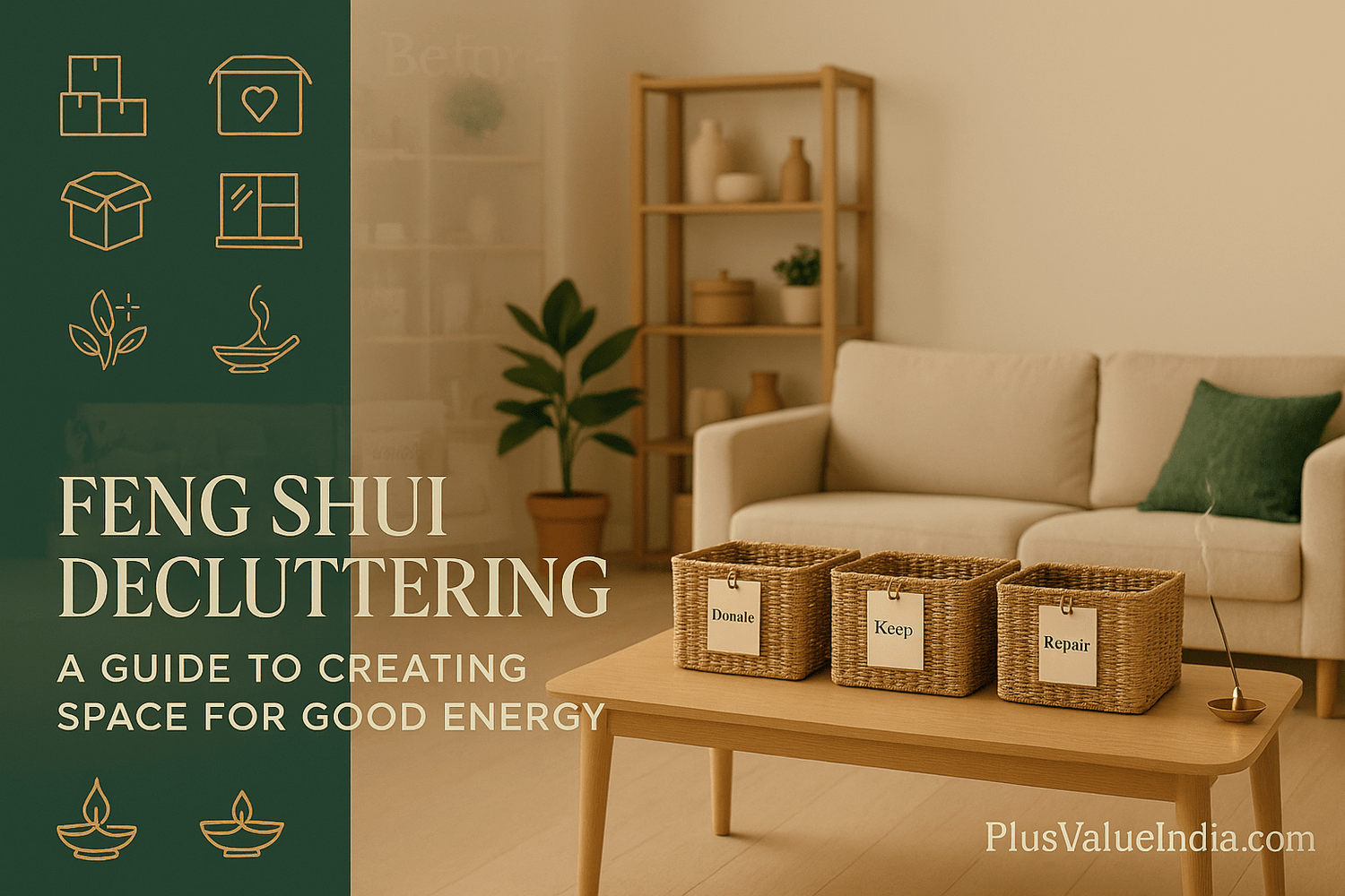 Feng Shui Decluttering: A Guide to Creating Space for Good Energy - plusvalueindia