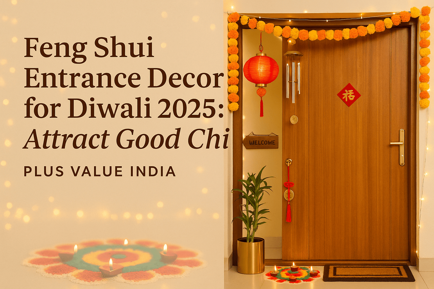 Feng Shui Entrance Decor for Diwali 2026: Attract Good Chi - plusvalueindia